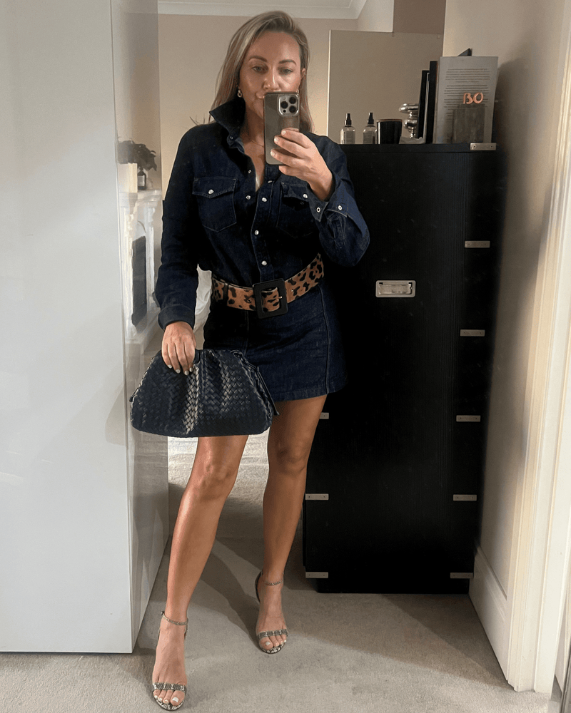 Izoa Vincenza Woven Bag Navy