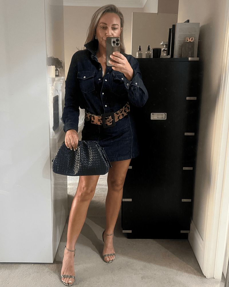 Izoa Vincenza Woven Bag Navy