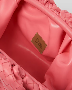 Izoa Bags Izoa Vincenza Woven Bag Hot Pink IZ-VINCENZABAG-HOTPINK