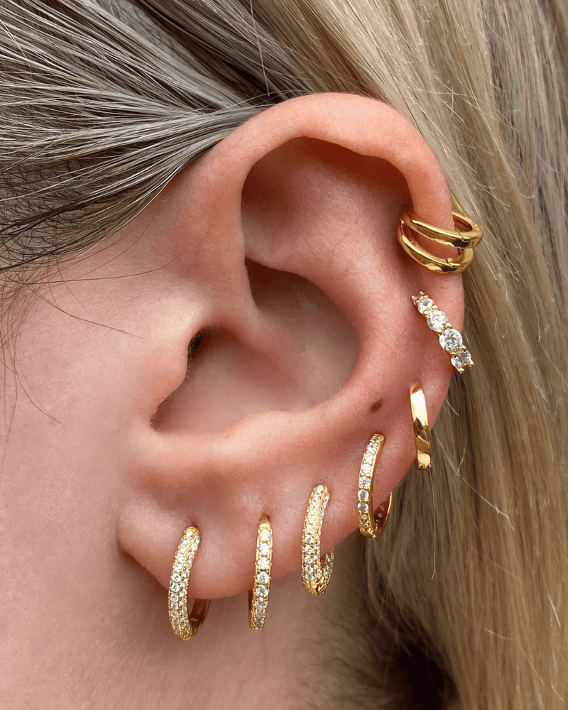 Izoa Wren Huggie Earrings - The Zebra Effect