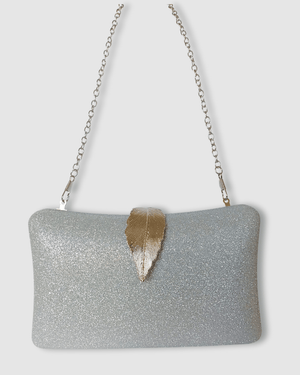 Izoa Hailey Clutch Silver