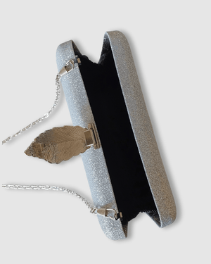 Izoa Hailey Clutch Silver