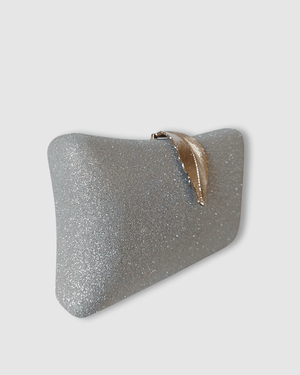 Izoa Hailey Clutch Silver