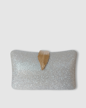 Izoa Hailey Clutch Silver