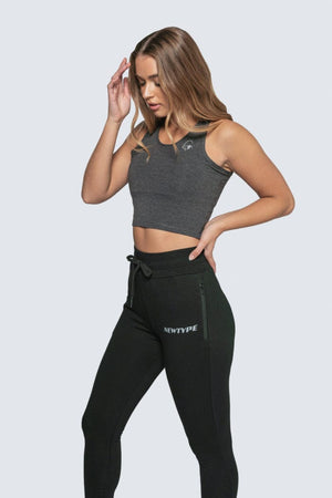 Tenacity Crop - Charcoal L Charcoal