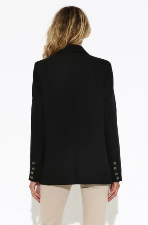 Madison The Label Audrey Blazer - Black - The Zebra Effect