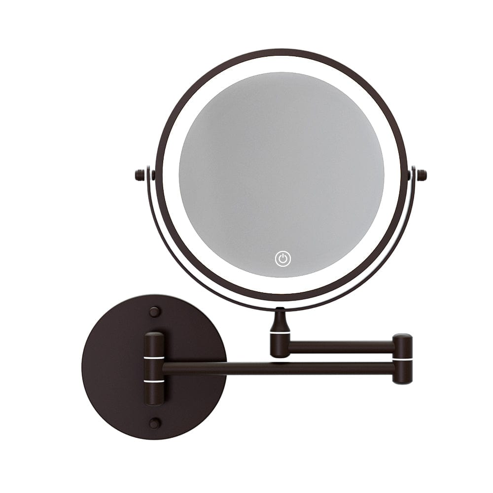 The Zebra Effect Health & Beauty > Makeup Mirrors Embellir Extendable Makeup Mirror 10X Magnifying Double-Sided Bathroom Mirror BR MM-E-EXTEN-10X-LED-7IN-BR