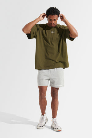 Statement Oversized Tee - Army Green - The Zebra Effect
