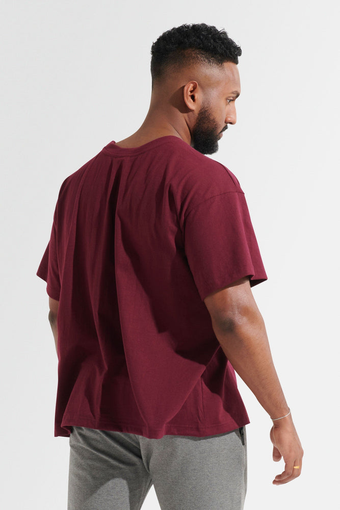 Newtype Official Statement Oversized Tee - Burgundy