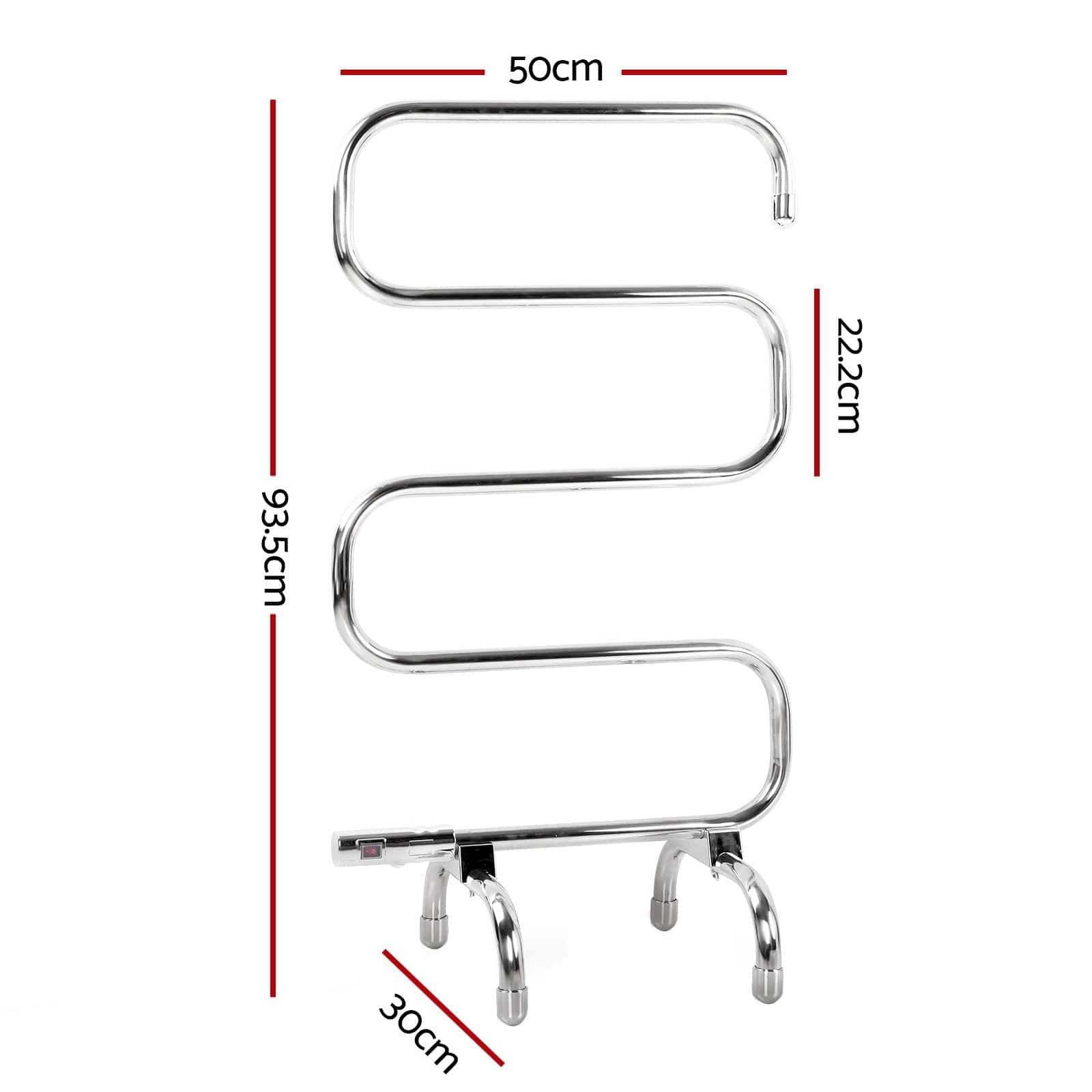 Wire Radiator Towel Rail Rack Devanti Electric Heated Towel Rail Rack 5 Bars Freestanding Clothes Dr