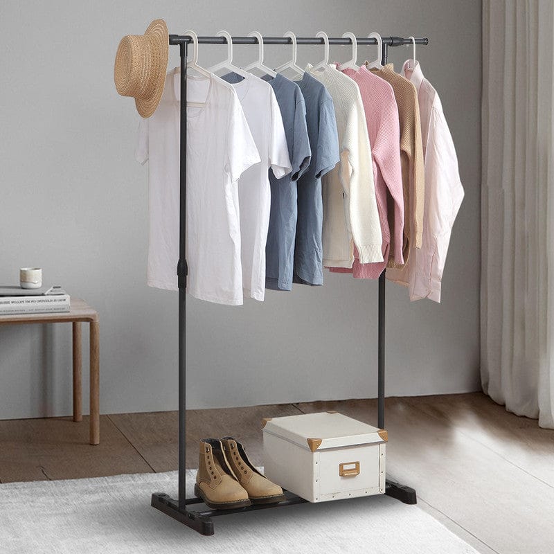 Adjustable Clothes Rack--Back
