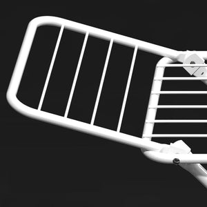 Upgrade Double Wing Floor Folding Drying Rack For Clothes Quilt Towel-