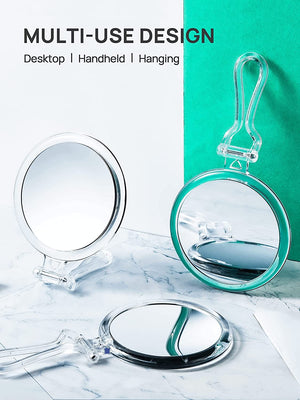 The Zebra Effect Health & Beauty > Makeup Mirrors Double-Sided 1X/20X Magnifying Foldable Makeup Mirror for Handheld, Table and Travel Usage V178-44229