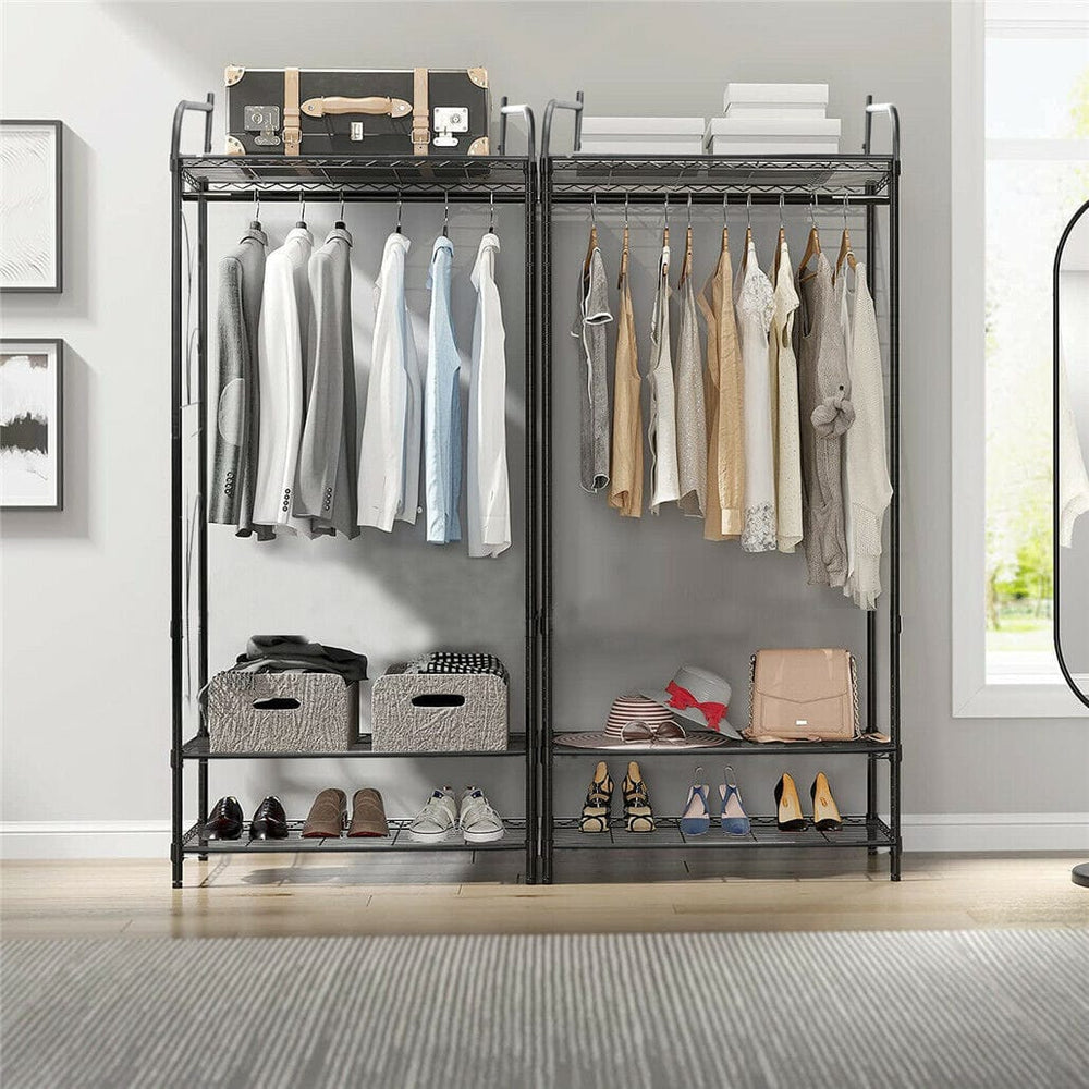Extra Large Iron Clothes Rack Garment Hanging Stand