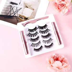 The Zebra Effect Health & Beauty > Makeup Magnetic Eyelashes Kit / False Eyelashes / Beauty Lashes - 5 Sets V235-LASH001