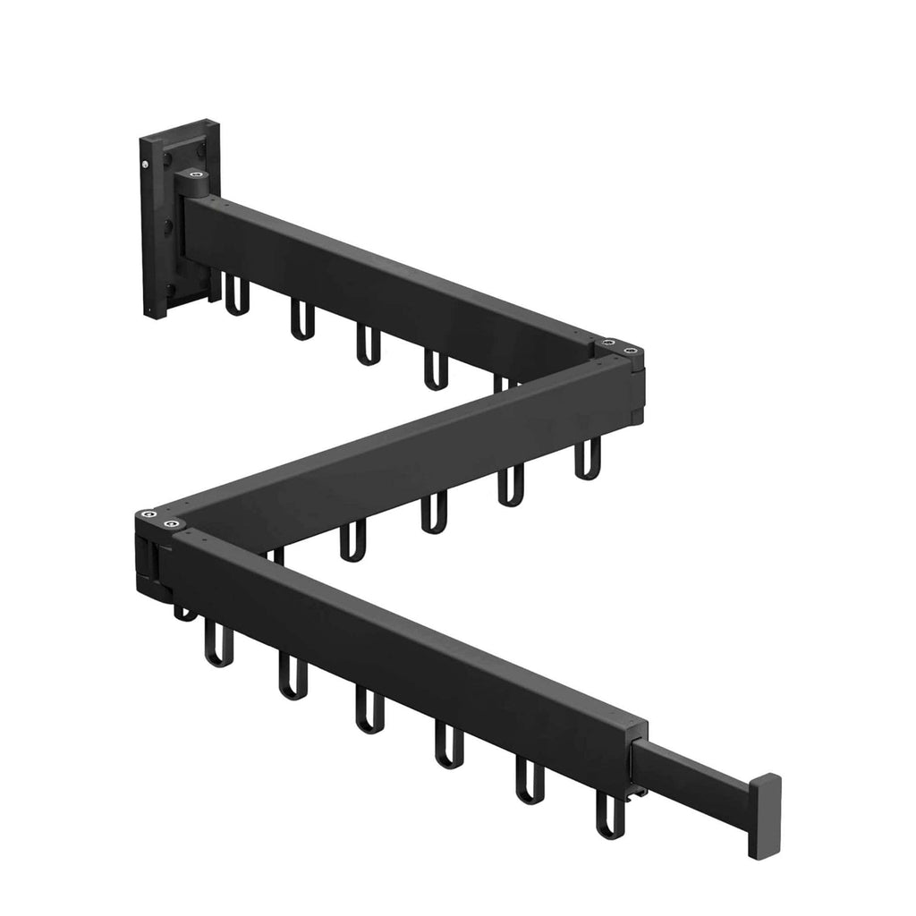 Tooleroo Clothes Drying Rack Tri-Fold Wall-Mount Space-Saving Laundry