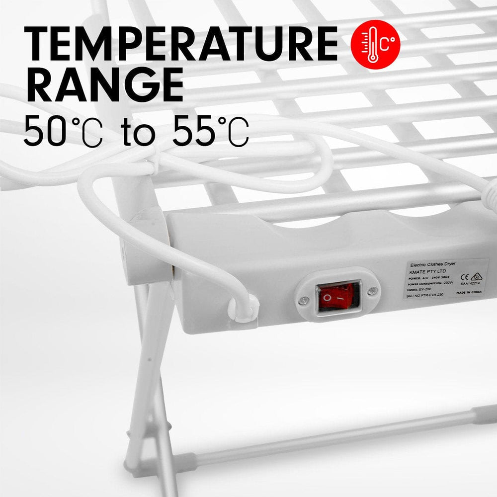Pronti Heated Towel Clothes Rack Dryer Warmer Rack Airer Heat Line Han