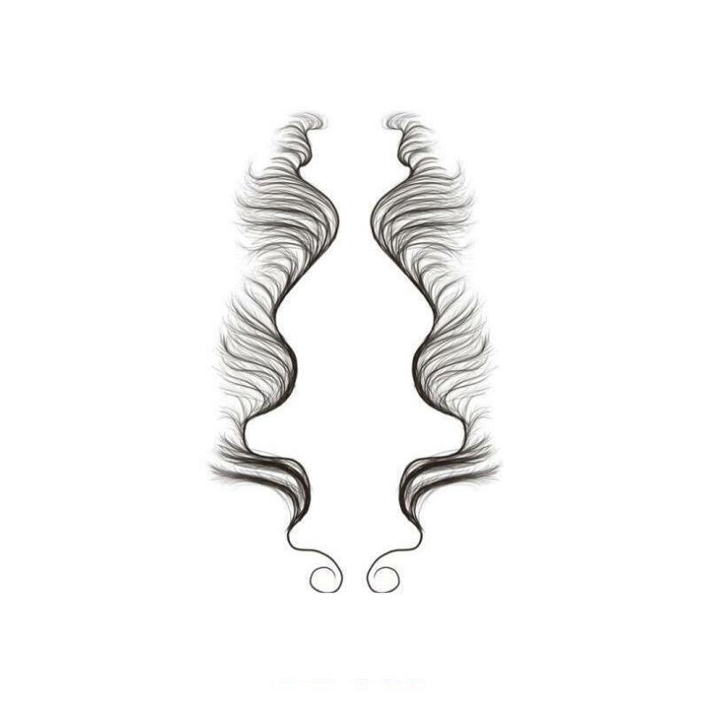 Hairline Edge Tattoo Stickers - Curly Fringe Decals for Women Styling