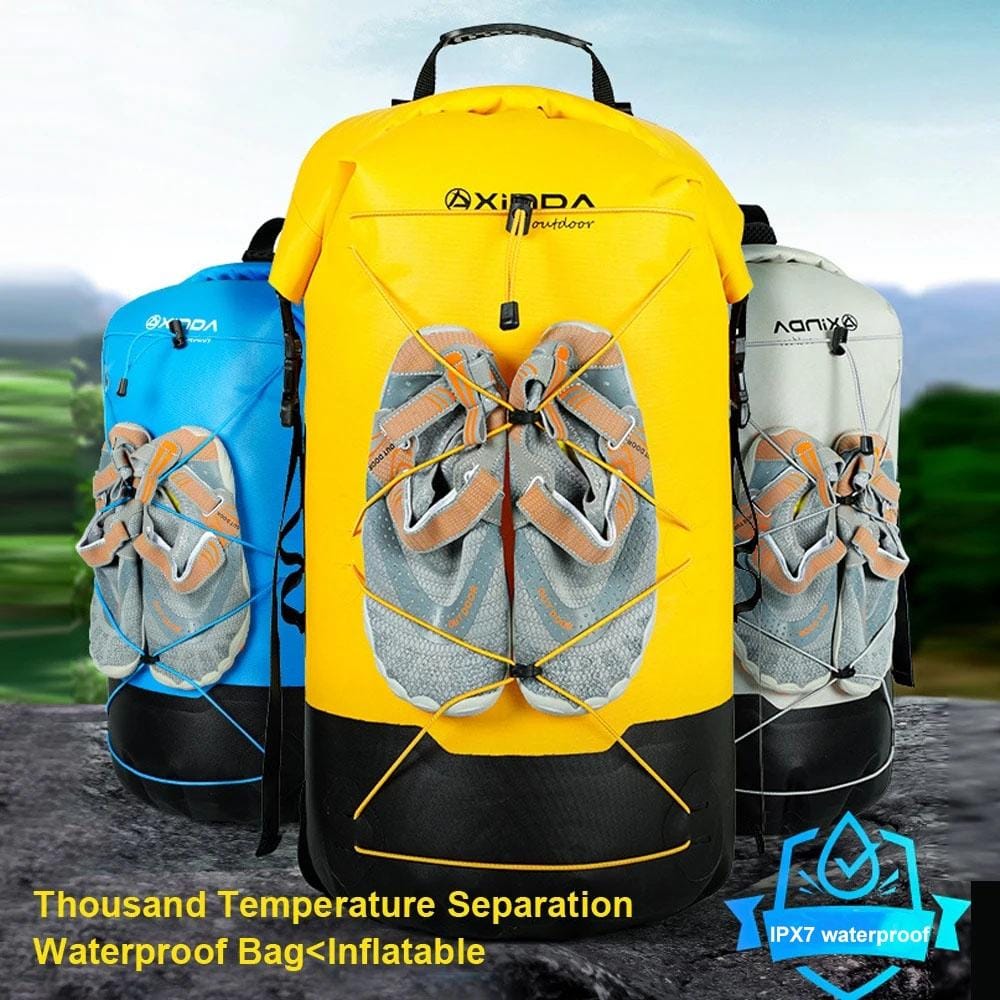 Waterproof Outdoor Stream Tracing Backpack Black 16L - Yellow-16L