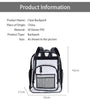 The Zebra Effect Fashion > Women's Fashion > Women's Handbags Purple Clear PVC School Bag  Heavy Duty Security Travel Daypack with Organised Storage and Multi Size Options Durable Freeze Resistant Design for Everyday Use 42cm x 33cm x 17cm V888-ELOSUNG18555