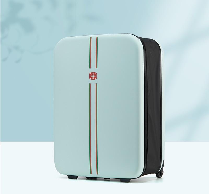 Compact Expandable Foldable Luggage - Reinforced Alloy Handle & Silent