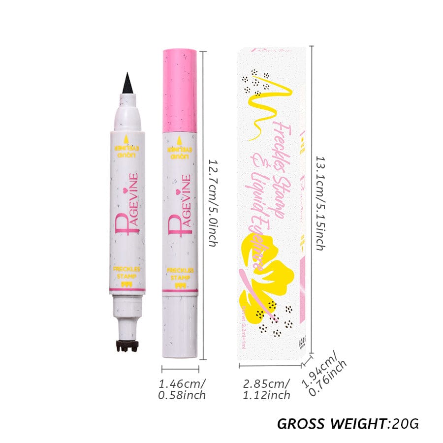 2-Pack #02 Medium 2-in-1 Double-Headed Freckle Pen & Eyeliner - Natura