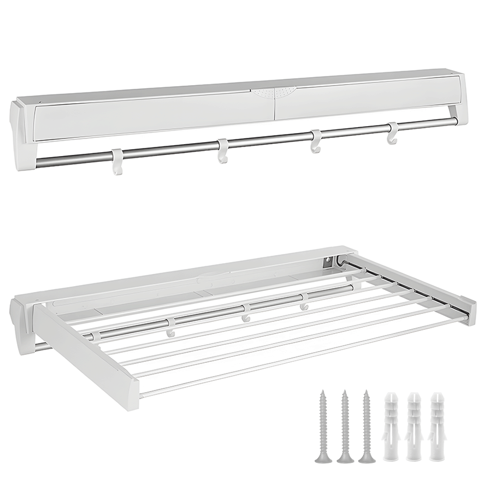 Alston Wall Mounted Drying Rack Clothes Airer Space Saver Folding Drye
