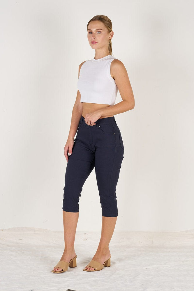 Wakee Denim Stretch Jegging 3/4 Jean Skinny 7113 - Multi
