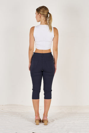 Wakee Denim Stretch Jegging 3/4 Jean Skinny 7113 - Multi