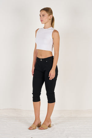 Wakee Denim Stretch Jegging 3/4 Jean Skinny 7113