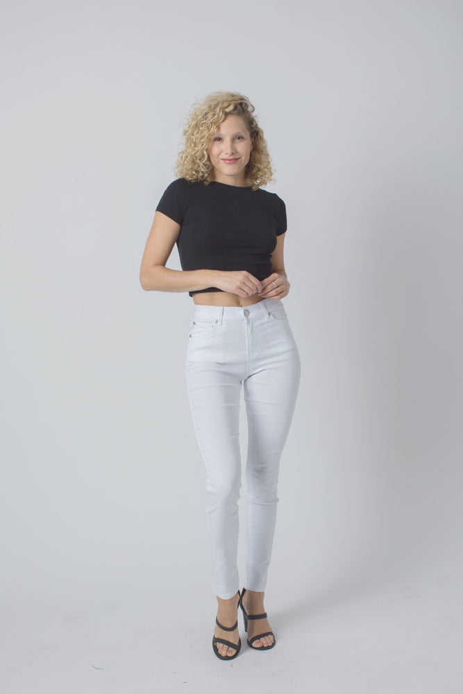 Wakee Denim Stretch Jegging Jean Skinny - White