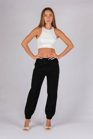 
                
                    Load image into Gallery viewer, Wakee Denim Jeans By Lily (Wakee Denim) Genie Pant Jeans - Black
                
            