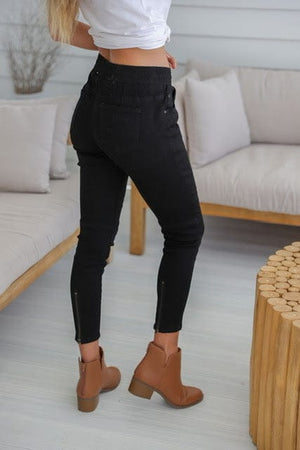 Country Denim Austral 7/8 Zip Jean - Black