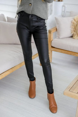 Country Denim Jeans Country Denim Australia Black Wax Jean - Full Length Skinny