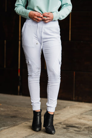 Country Denim Australia Cuff White Cargo Jogger