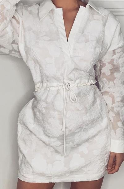Ivory & Chain Anika Dress White