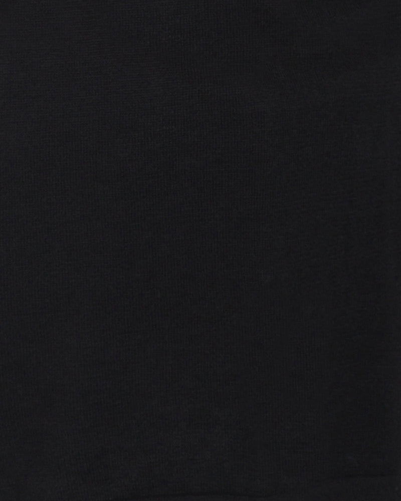 Madison The Label Hana Overlay Knit Top - BLACK