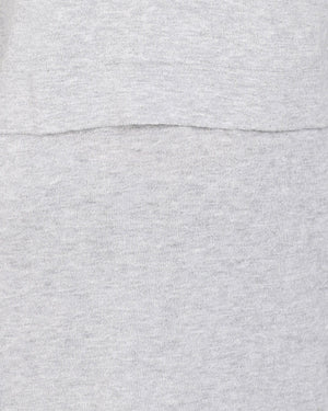 Madison The Label Hana Overlay Knit Top - GREY