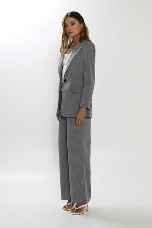 
                
                    Load image into Gallery viewer, Madison The Label BLAZER Madison The Label Ricky Blazer Pinstripe - Grey
                
            