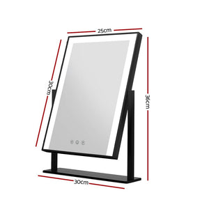 The Zebra Effect Health & Beauty > Makeup Mirrors Embellir LED Makeup Mirror Hollywood Standing Mirror Tabletop Vanity Black MM-STAND-2530LED-BK