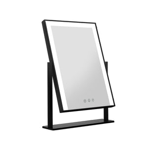 The Zebra Effect Health & Beauty > Makeup Mirrors Embellir LED Makeup Mirror Hollywood Standing Mirror Tabletop Vanity Black MM-STAND-2530LED-BK