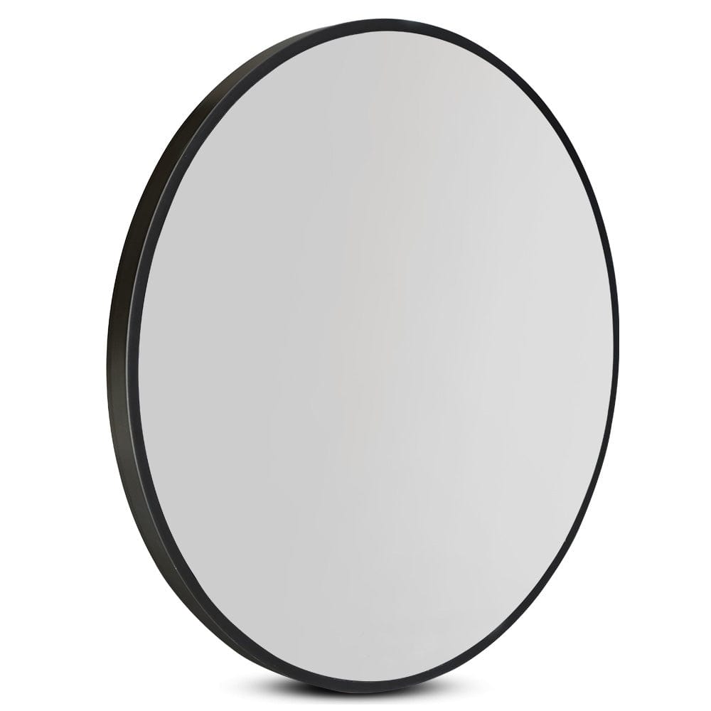 
                
                    Load image into Gallery viewer, The Zebra Effect Health &amp;amp; Beauty &amp;gt; Makeup Mirrors Embellir Round Wall Mirror 50cm Makeup Bathroom Mirror Frameless MM-WALL-ROU-BK-50
                
            