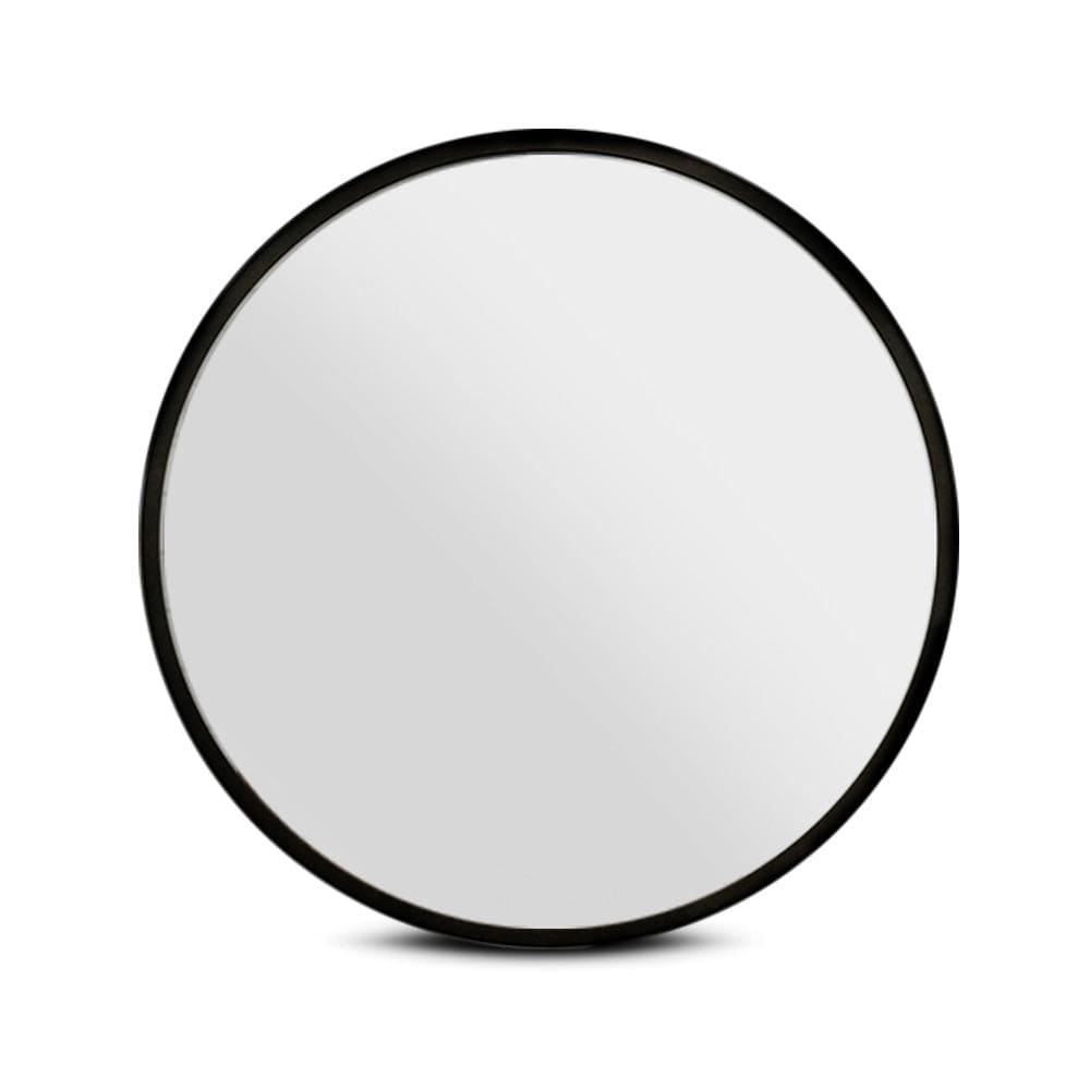 The Zebra Effect Health & Beauty > Makeup Mirrors Embellir 60cm Wall Mirror Round Bathroom Makeup Mirror MM-WALL-ROU-BK-60