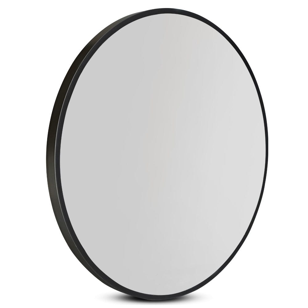 The Zebra Effect Health & Beauty > Makeup Mirrors Embellir 60cm Wall Mirror Round Bathroom Makeup Mirror MM-WALL-ROU-BK-60
