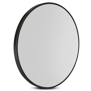 The Zebra Effect Health & Beauty > Makeup Mirrors Embellir 70cm Round Wall Mirror Bathroom Makeup Mirror MM-WALL-ROU-BK-70