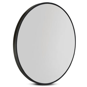 The Zebra Effect Health & Beauty > Makeup Mirrors Embellir 80cm Wall Mirror Bathroom Round Makeup Mirror MM-WALL-ROU-BK-80