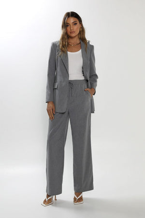 
                
                    Load image into Gallery viewer, Madison The Label BLAZER Madison The Label Ricky Blazer Pinstripe - Grey MS1648
                
            