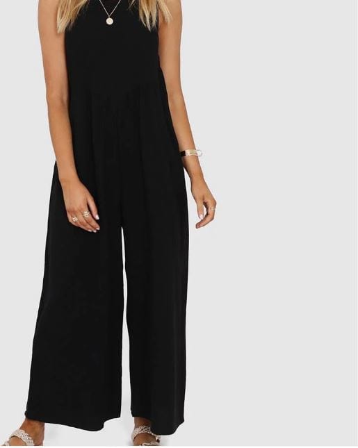 
                
                    Load image into Gallery viewer, Madison The Label Pantsuit Madison The Label Darcy Pantsuit - Black MS658
                
            