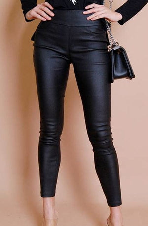 Refuge Jeans Refuge Black Oil Rigger Jean Pull Up Mid Rise Waist - Black