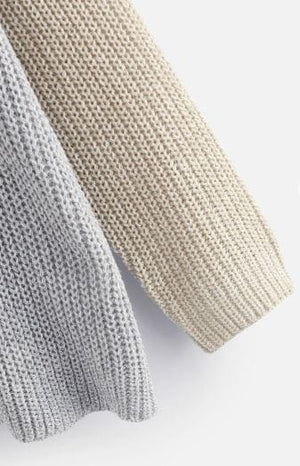 SheIn Drop Shoulder Color Block Sweater - The Zebra Effect